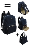 8681078032302 - Duo Backpack  Anne Bebek Bakım Sırt Çantası (LACİVERT)