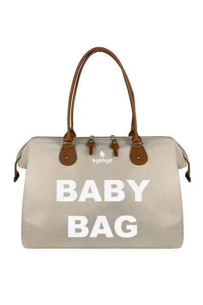 Byebye Baby Bag Anne Bebek Bakım ve Kadın Çantası ( BEJ )