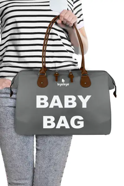 Byebye Baby Bag Anne Bebek Bakım ve Kadın Çantası ( GRI )