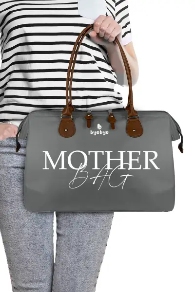 Byebye Mother Bag Anne Bebek Bakım ve Kadın Çantası ( GRI )