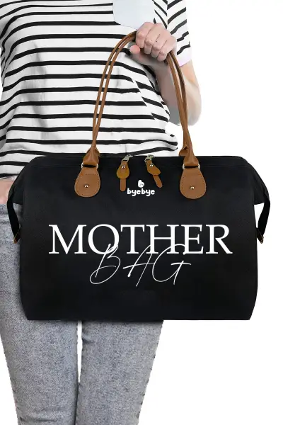 Byebye Mother Bag Anne Bebek Bakım ve Kadın Çantası ( SIYAH )