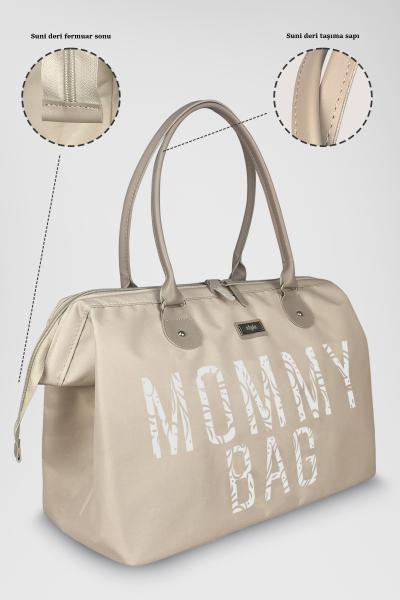  Stylo Mommy Bag USA Anne Bebek Bakım Ve Kadın Çantası (BEIGE)