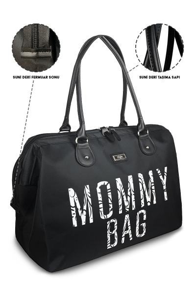  Stylo Mommy Bag USA Anne Bebek Bakım Ve Kadın Çantası (SIYAH)